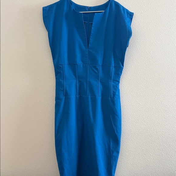 Dresses & Skirts - Women's Royal Blue Sheath Dress - Classic Workwear